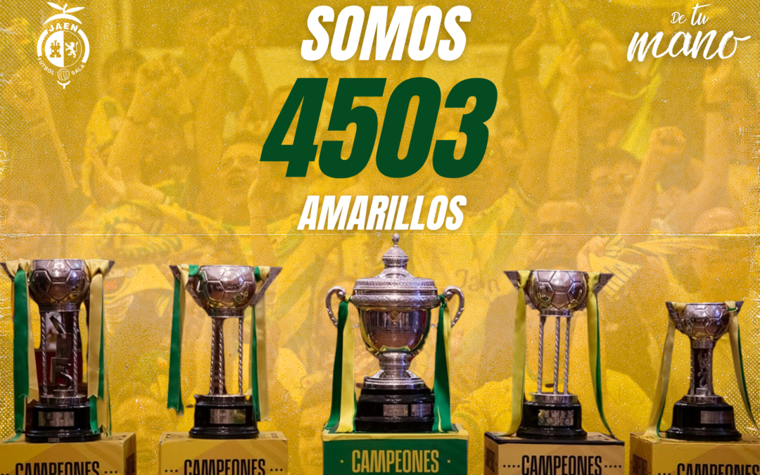 4.503 abonados: la Marea Amarilla vuelve a marcar el paso en el fútbol sala nacional