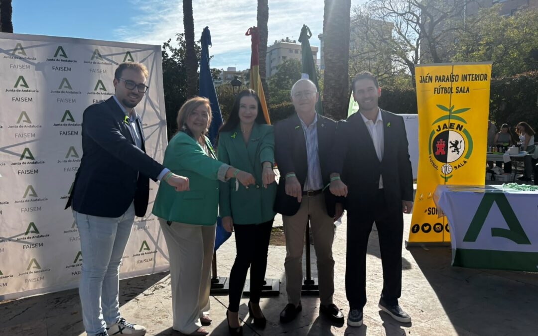 El Jaén Paraíso Interior FS acompaña a FAISEM en la lectura institucional por el Día Mundial de la Salud Mental